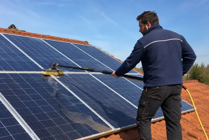 Nettoyage et entretien de panneaux solaires à Sallenôves